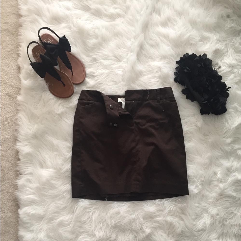 Ann Taylor Loft Chocolate Brown Skirt